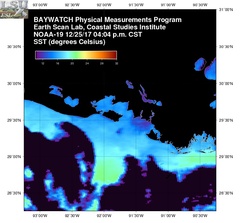 Dec 25 2017 22 UTC NOAA-19 Atch Bay SST