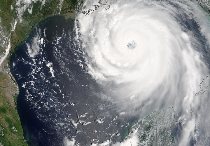 MODIS High Res of Hurricane Katrina