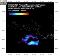 Jan 01 2018 11 UTC NOAA-19 Atch Bay SST