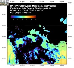 Dec 05 2017 01 UTC NOAA-18 Atch Bay SST