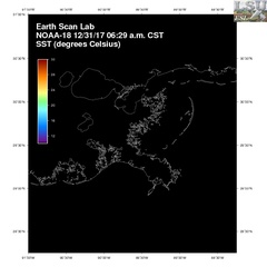 Dec 31 2017 12 UTC NOAA-18 MRP SST