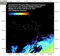 Dec 18 2017 10 UTC NOAA-19 Atch Bay SST