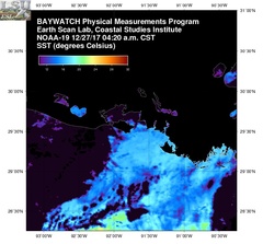 Dec 27 2017 10 UTC NOAA-19 Atch Bay SST