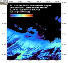 Dec 25 2017 13 UTC NOAA-18 Atch Bay SST
