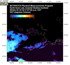 Dec 16 2017 13 UTC NOAA-18 Atch Bay SST