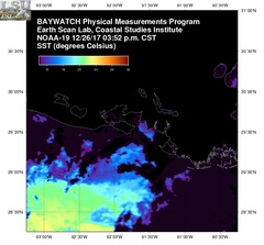 Dec 26 2017 21 UTC NOAA-19 Atch Bay SST
