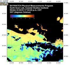 Apr 01 2017 21 UTC NOAA-19 Atch Bay SST