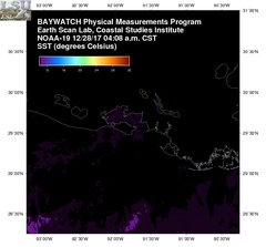 Dec 28 2017 10 UTC NOAA-19 Atch Bay SST