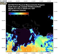 Nov 01 2017 14 UTC NOAA-18 Atch Bay SST