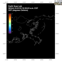 Jan 01 2018 11 UTC NOAA-19 MRP SST