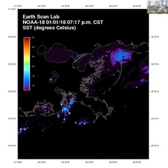 Jan 02 2018 01 UTC NOAA-18 MRP SST