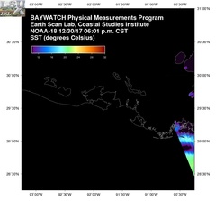 Dec 31 2017 00 UTC NOAA-18 Atch Bay SST