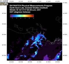 Dec 17 2017 10 UTC NOAA-19 Atch Bay SST