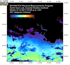 Dec 30 2017 21 UTC NOAA-19 Atch Bay SST