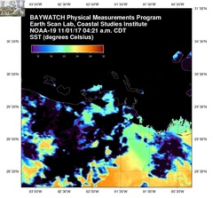 Nov 01 2017 09 UTC NOAA-19 Atch Bay SST