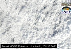 Jan 01 2011 17:00 MODIS 250m PONTCH