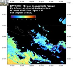 Dec 03 2017 21 UTC NOAA-19 Atch Bay SST
