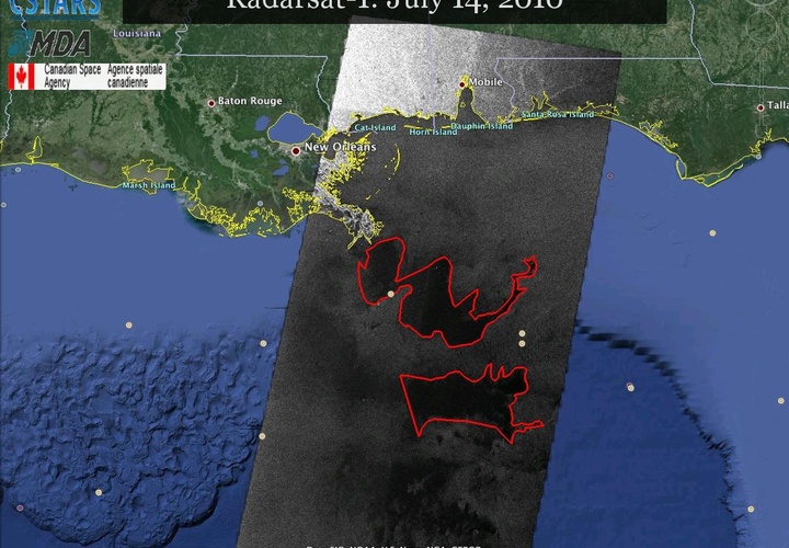 Radarsat-1: July 14, 2010