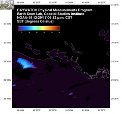 Dec 30 2017 00 UTC NOAA-18 Atch Bay SST