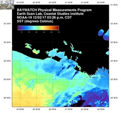 Dec 02 2017 21 UTC NOAA-19 Atch Bay SST