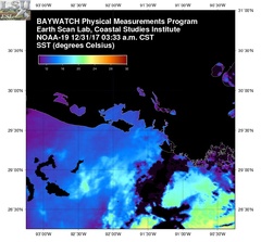 Dec 31 2017 09 UTC NOAA-19 Atch Bay SST