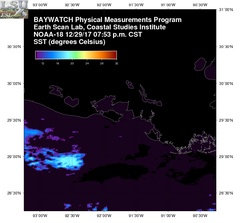Dec 30 2017 01 UTC NOAA-18 Atch Bay SST