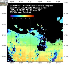 Dec 04 2017 21 UTC NOAA-19 Atch Bay SST