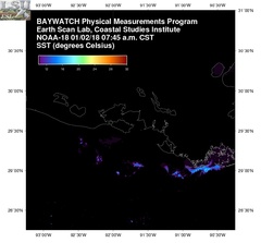 Jan 02 2018 13 UTC NOAA-18 Atch Bay SST