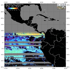 Dec 18 2017 GOES El Nino SST Color