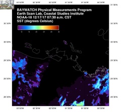 Dec 17 2017 13 UTC NOAA-18 Atch Bay SST