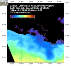 Dec 13 2017 00 UTC NOAA-18 Atch Bay SST