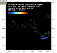 Dec 29 2017 12 UTC NOAA-18 Atch Bay SST