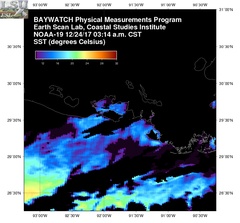 Dec 24 2017 09 UTC NOAA-19 Atch Bay SST