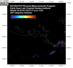 Jan 02 2018 01 UTC NOAA-18 Atch Bay SST