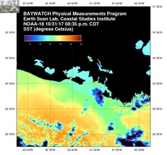 Nov 01 2017 01 UTC NOAA-18 Atch Bay SST