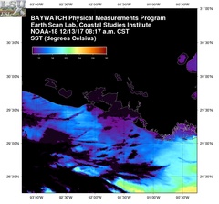 Dec 13 2017 14 UTC NOAA-18 Atch Bay SST