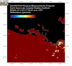 Nov 01 2017 20 UTC NOAA-19 Atch Bay Reflectance