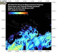 Dec 19 2017 00 UTC NOAA-18 Atch Bay SST