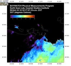 Dec 18 2017 13 UTC NOAA-18 Atch Bay SST