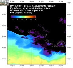 Dec 11 2017 00 UTC NOAA-18 Atch Bay SST