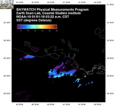Jan 01 2018 09 UTC NOAA-19 Atch Bay SST
