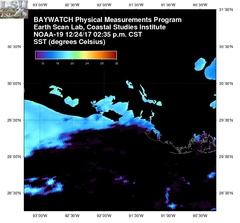 Dec 24 2017 20 UTC NOAA-19 Atch Bay SST