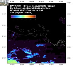 Dec 30 2017 14 UTC NOAA-18 Atch Bay SST