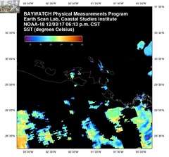 Dec 04 2017 00 UTC NOAA-18 Atch Bay SST
