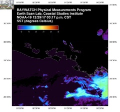 Dec 29 2017 21 UTC NOAA-19 Atch Bay SST