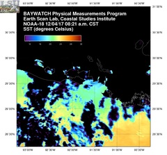Dec 04 2017 14 UTC NOAA-18 Atch Bay SST