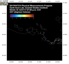 Dec 08 2017 01 UTC NOAA-18 Atch Bay SST