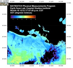 Dec 22 2017 01 UTC NOAA-18 Atch Bay SST