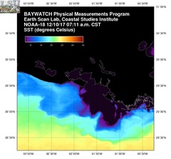 Dec 10 2017 13 UTC NOAA-18 Atch Bay SST