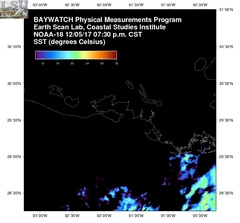 Dec 06 2017 01 UTC NOAA-18 Atch Bay SST